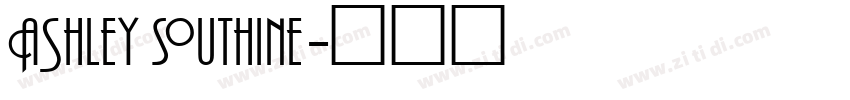 Ashley Southine字体转换